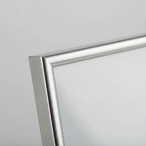Portarretrato Marco Foto Borde 8x10 20x25cm Mesa Pared Plateado