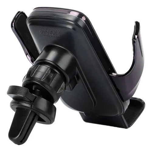 Soporte Cargador Celular Auto Inalambrico 15 W Ios Android Negro