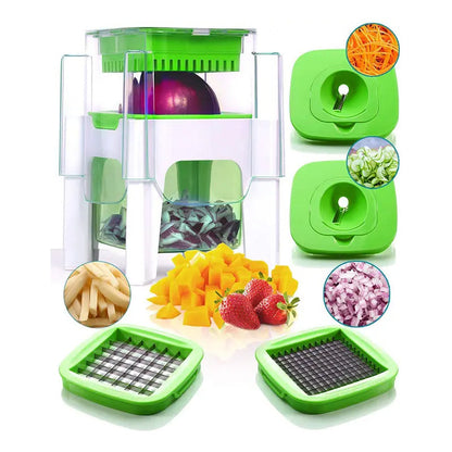 Cortador Verduras Frutas Papas Fritas Manual Multifuncional