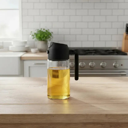 Set X2 Rociador Para Aceite De Vidrio Aceitera Doble Pico