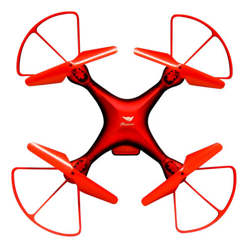 Drone Recargable Luces 2.4ghz Control Remoto 30cm Giro 360 Negro