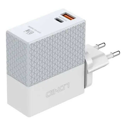 Cargador De Pared 65w Carga Rapida Usb Y Usb Tipo C