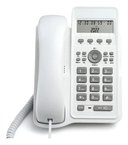 Telefono Fijo Con Captor De Llamadas Blanco Y Negro Blanco Y Negro