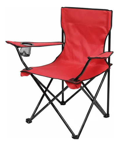 Silla Plegable Lona Camping Pesca Playa Funda 50x50x80 Cm Aleatorio