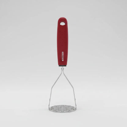 Pisapapas Manual Acero Inoxidable Mango Ergonómico Cocina Rojo