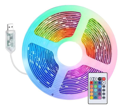 Tira Led Rgb 10 Metros Con Control Remoto Y App Rgb