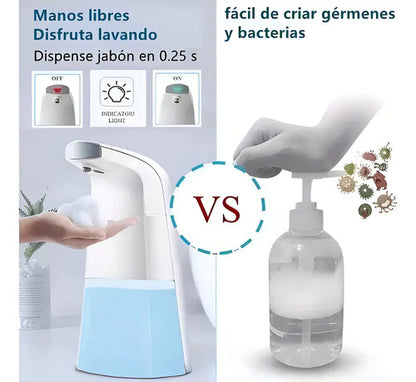 Dispensador De Jabón Líquido Sensor Automático Infrarrojo Color Blanco
