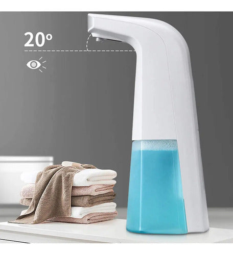 Dispensador De Jabón Líquido Sensor Automático Infrarrojo Color Blanco