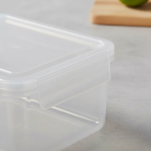 Set Recipientes Hermeticos Plasticos X4 Cocina Blanco