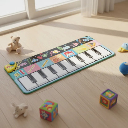 Alfombra Musical Infantil Piano Interactivo 150cm Plegable