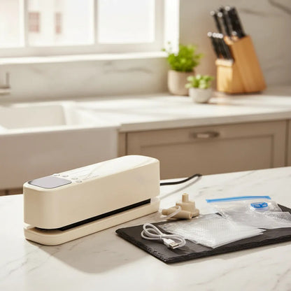 Selladora Envasadora Al Vacio Recargable Compacta Usb 10w
