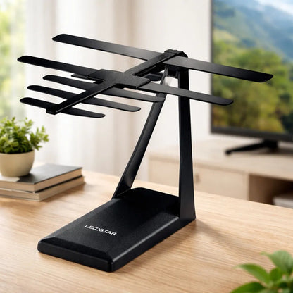 Antenas Interior Tv Digitales Señal Abierta Hdtv Canal 10 Db Negro