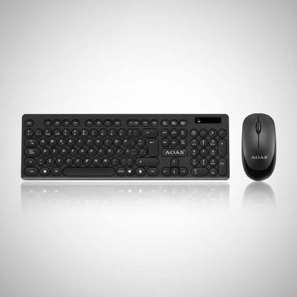 Combo Kit Teclado Mouse Pc Notebook Oficina Inalambrico Usb Negro
