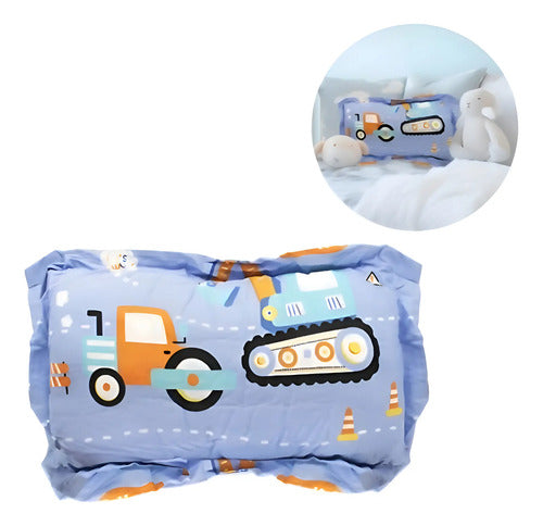 Almohada Bebes Infantil Para Dormir Cuna Con Funda Diseños