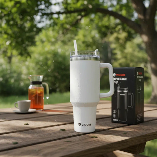 Vaso Térmico Acero Inoxidable Tapa Sorbito Plástico Lavable Aleatorio