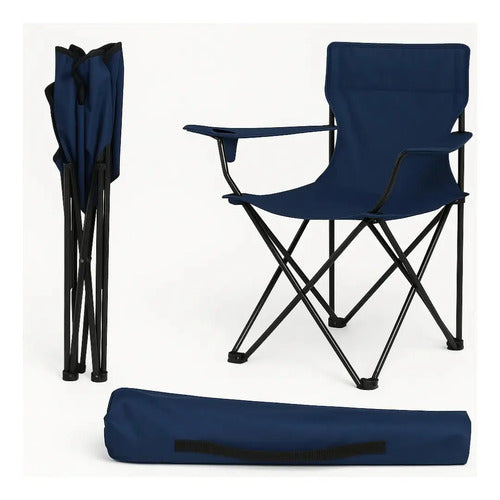 Carpa 6 Personas Iglu 200x250cm + 3 Sillas Plegables Camping Varios