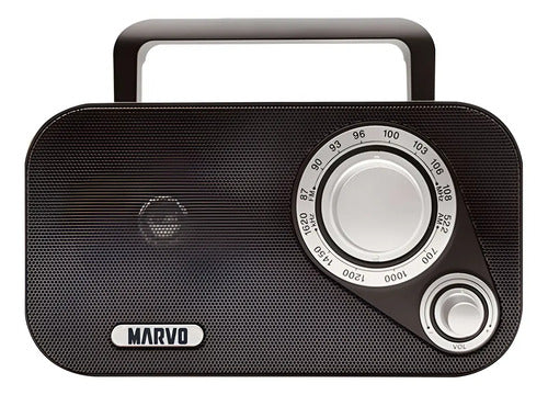 Radio Portatil Electrica Fm Am Color Negro Negro