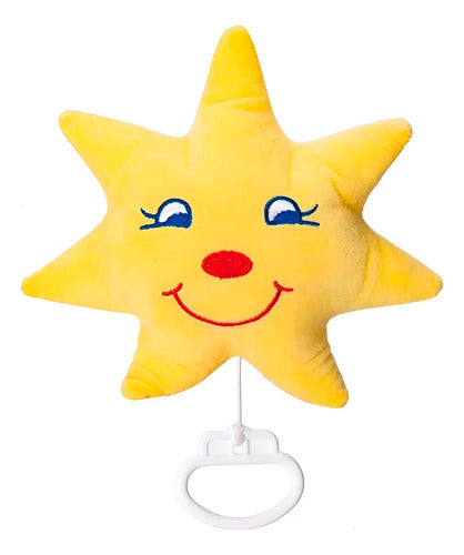 Cunero Musical Bebe A Cuerda Peluche Estrella Juguete Cuna Amarillo