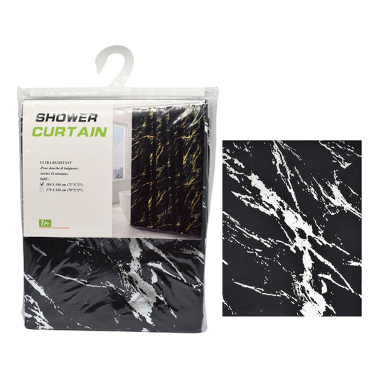 Cortina De Baño Para Ducha Diseño Marmol 180x180cm
