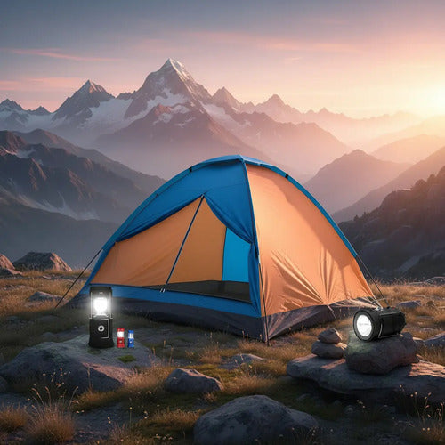 Carpa Camping 4 Personas Iglu Mosquitero 2x2 + Foco Solar Aleatorio