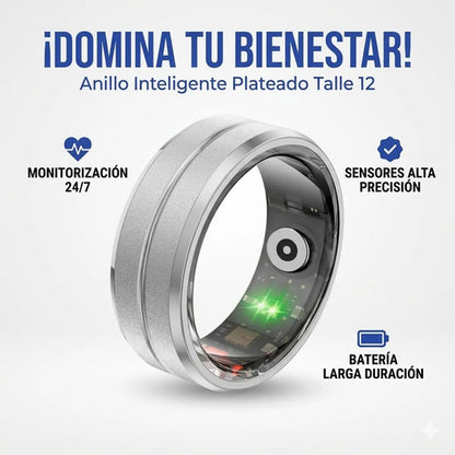 Anillo Inteligente Monitoreo Sueño Talle 12 Ios Android Plateado 12