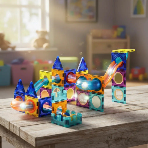 Set Bloques Magnéticos X75 Piezas Construcción Infantil Pack 75