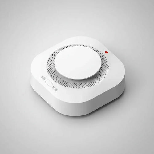 Detector Humo Wifi App Tuya Alarma Alta Sensibilidad Blanco