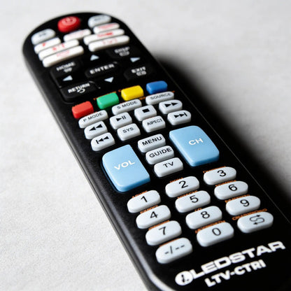 Control Remoto Universal Smart Tv Ledstar Boton Youtube 8 Mt Negro