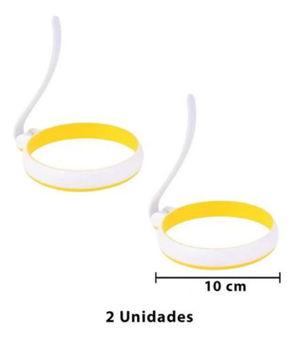 Set X2 Molde Para Hacer Huevo Frito Cocina Circular Varios