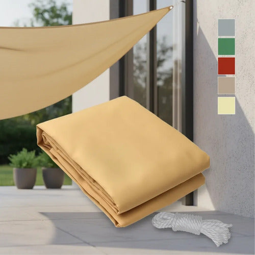 Lona Toldo Impermeable 3x3 Jardin Sombra Exterior Cuadrada Aleatorio - 6 Colores