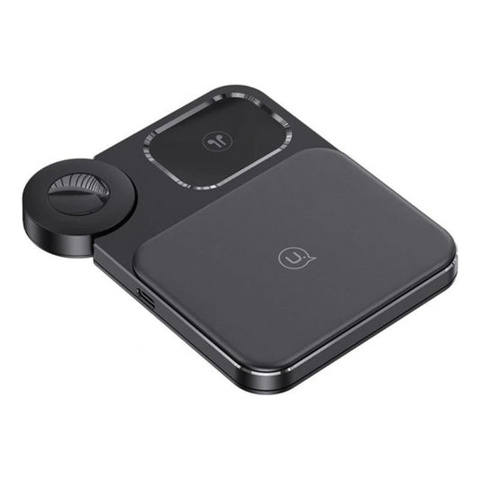 Cargador Inalambrico Carga Rapida Negro 15w 3 En 1