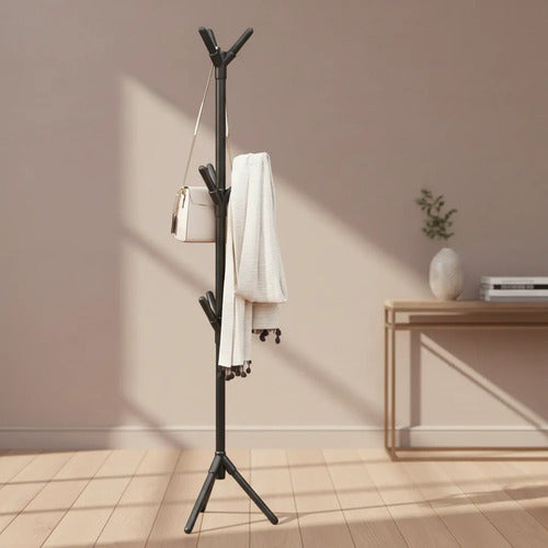 Perchero De Metal Ropa Organizador Abrigos Sombrero 155x42cm Aleatorio