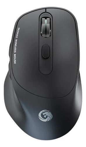 Mouse Bluetooth 2.4g Recargable 1600 Dpi Ergonomico Usb C Negro