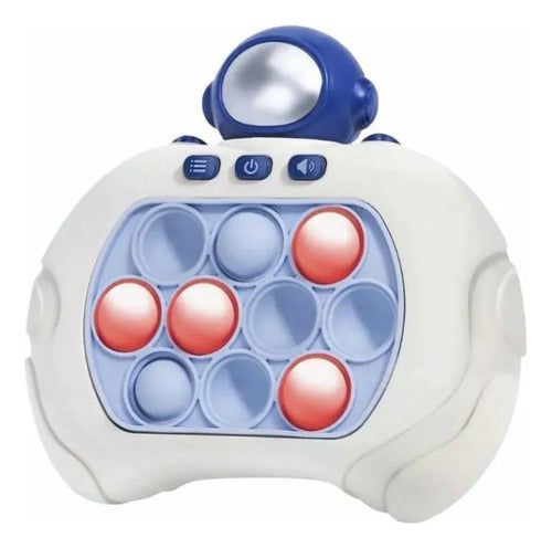 Consola Pop It Astronauta Electrónica Luces Sonido Infantil Blanco