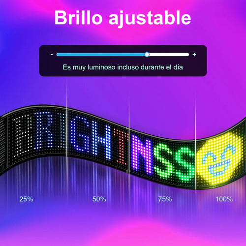 Letrero Led Programable Spardar Para Carro, Ojos De Diablo Y Ángel Con Control Bluetooth Y Usb