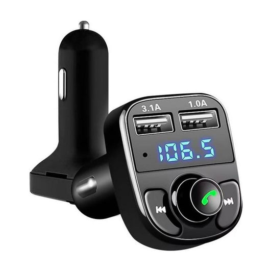 Transmisor Receptor Fm Cargador Usb Radio Auto Bluetooth