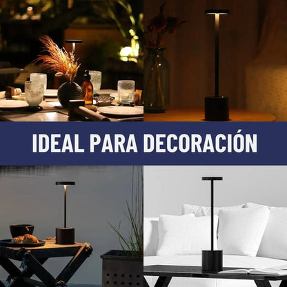 Lampara Escritorio Led Usb Recargable Portatil Negra Negro Varios