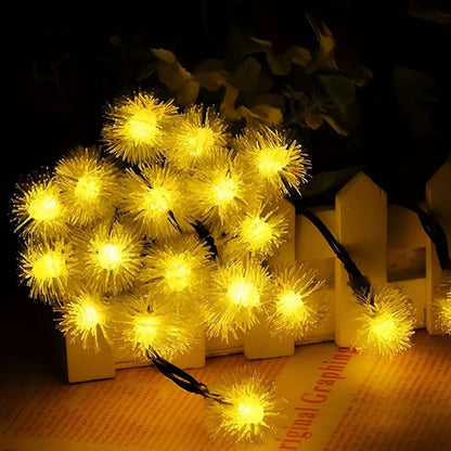 Guia Solar Guirnalda Luces Led Calidas Y Rgb Lamparas 5 Mts