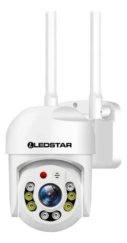 Camara Seguridad Wifi Exterior Interior Seguimiento Micro Sd Blanco