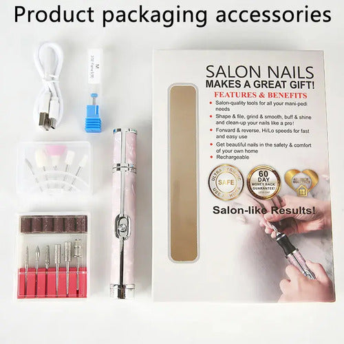 Torno De Uñas Set De Manicura Pedicura Incluye Accesorios Aletorio
