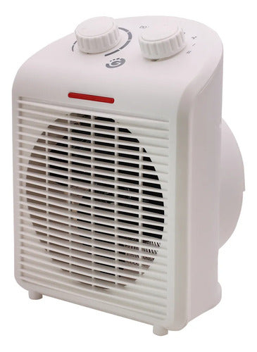 Calefactor Portátil Caloventilador Eléctrico Termostato Beige