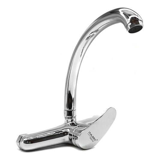 Grifo Monocomando 20cm Cocina Cromado Canilla Mesada Pared