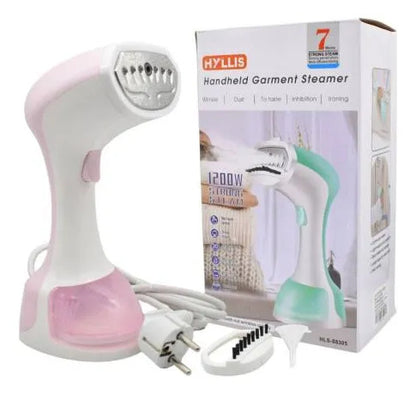 Plancha Vaporizador Vertical Portatil Ropa 140m Cepillo Tela Rosa