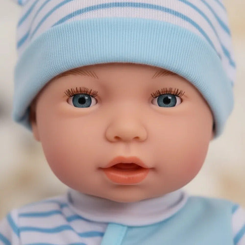 Muñeco Bebe Interactivo 46cm Movimientos Sonidos Mamadera