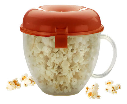 Popera De Microondas Bowl Pop De Plastico Con Tapa Varios