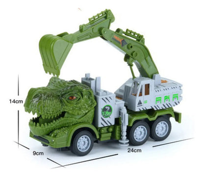 Auto A Control Remoto Con Luces Led Diseño Dinosaurio Aleatorio