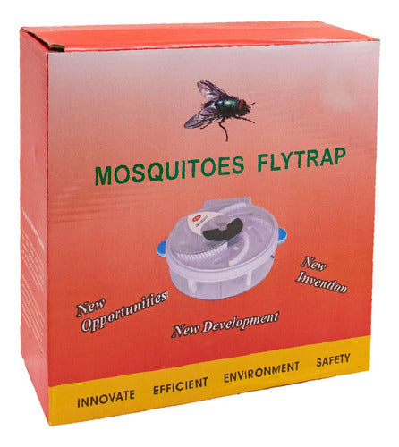 Trampa Atrapa Moscas Mosquitos Electrico Giratorio Portatil