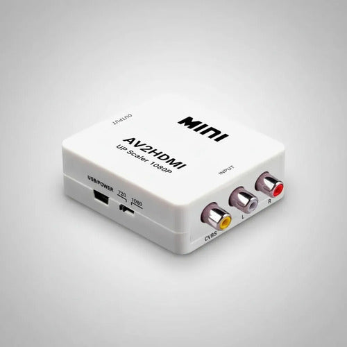Conversor Adaptador Av Rca A Hdmi Full Hd 1080p Audio Video