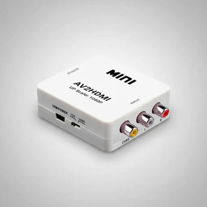 Conversor Adaptador Av Rca A Hdmi Full Hd 1080p Audio Video