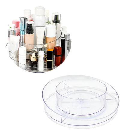 Organizador Giratorio Para Maquillaje Cosmeticos Acrilico Transparente